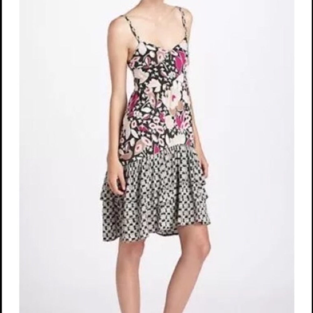 Anthropologie floral mixed rivulet Chemise Dress